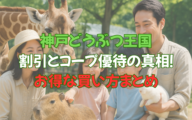 神戸どうぶつ王国の割引とコープ優待の真相