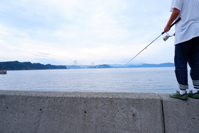 淡路島での釣りをするイメージ