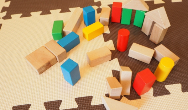 キッズスペースの積み木