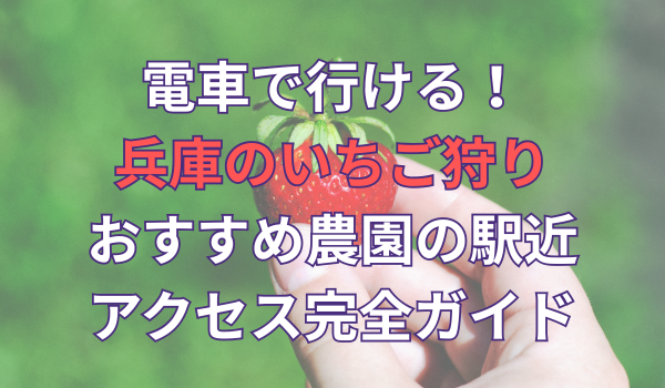 兵庫の電車で行けるイチゴ狩り農園のイメージ画像