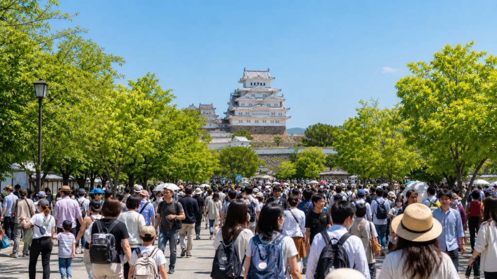 姫路の混雑イメージ画像